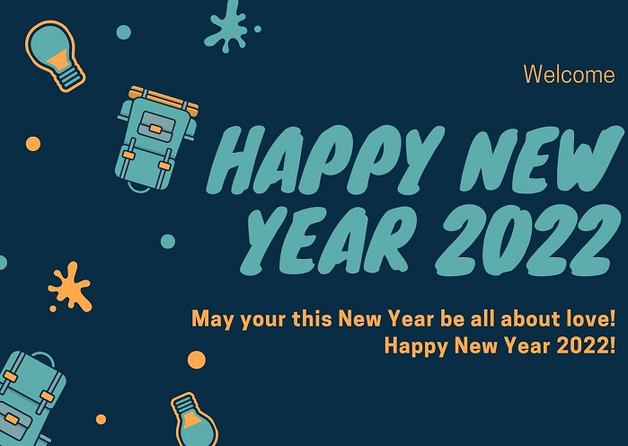 Happy New year 2022 Wishes Image for Whatsapp, Facebook, Instagram