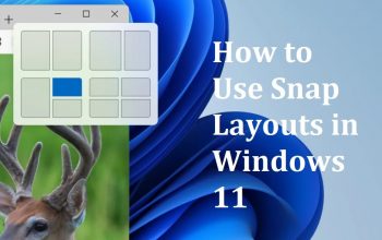 How to Use Snap Layouts in Windows 11