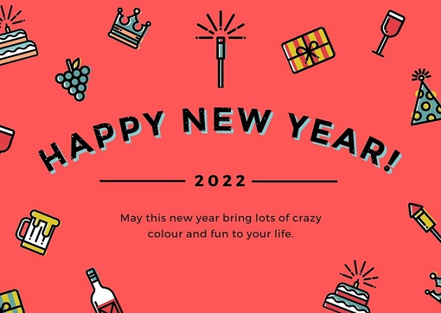 2022 Happy New Year Greetings, Messages, and Images