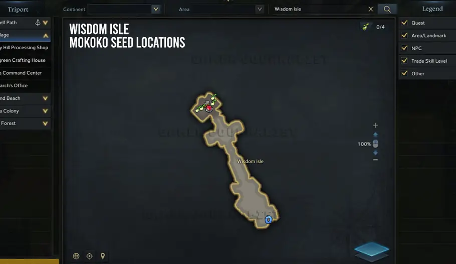 Lost Ark Wisdom Isle Mokoko Seeds Locations